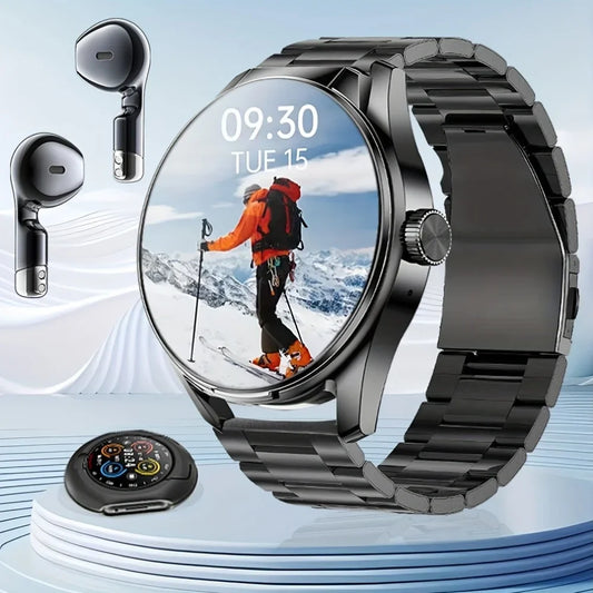 Smart watch earphone watch 2 in 1 music player wireless answering/dialing multiple sports modes men's outdoor sports
