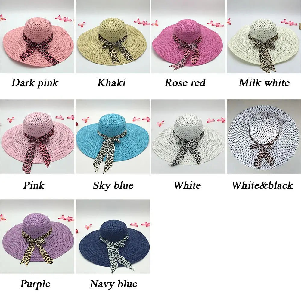 Lady Straw Hat Summer Women Anti-UV Women Beach Hat Wide Brim Cap Sunshade Lady Straw Hat Fishing Outdoor Wide Brim Cap