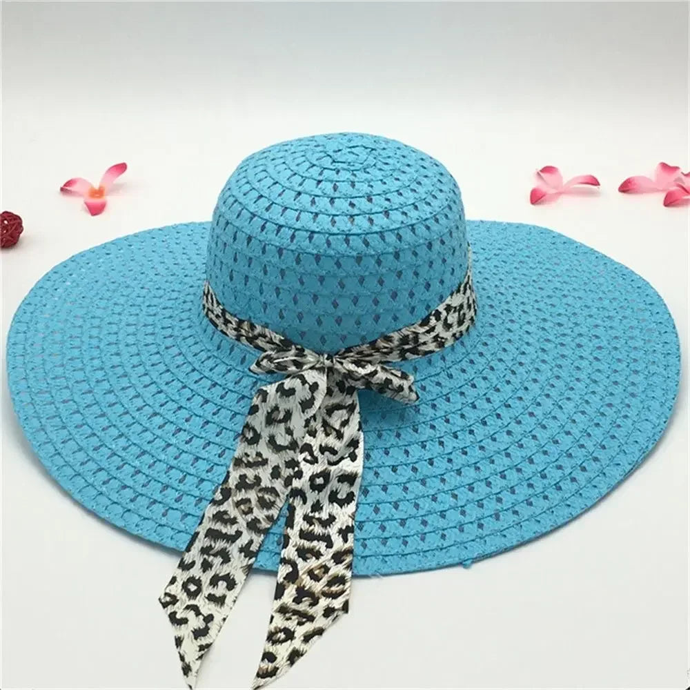 Lady Straw Hat Summer Women Anti-UV Women Beach Hat Wide Brim Cap Sunshade Lady Straw Hat Fishing Outdoor Wide Brim Cap